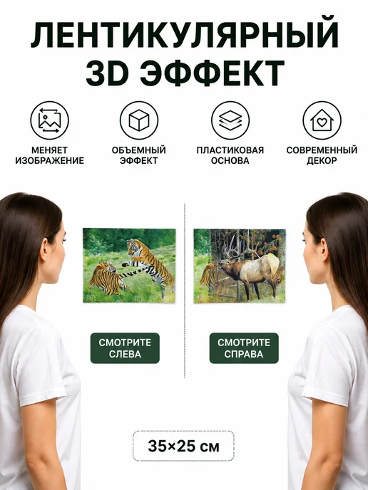 МИР77 3D картина переливающаяся лентикулярная- 1шт, 1 шт, фото 2
