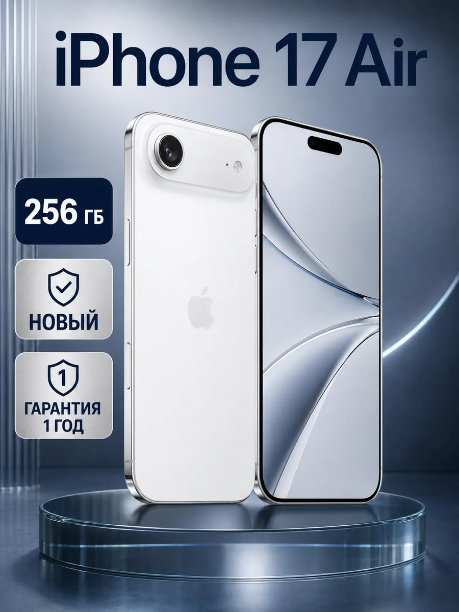 Новинка.Смартфон iPhone 17 Air 256 eSIM Белый Apple 1423794366 купить за 83 530 ₽ в интернет‑магазине Wildberries