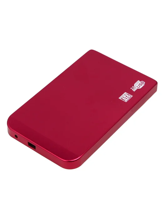 Красный бокс для HDD 2.5 SATA USB 2.0 внешний карман, красный, фото 5