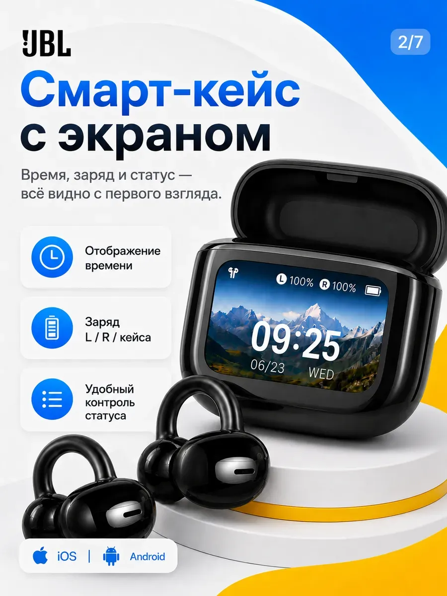 Наушники беспроводные с шумоподавлением Tour Pro 7 — фото 2