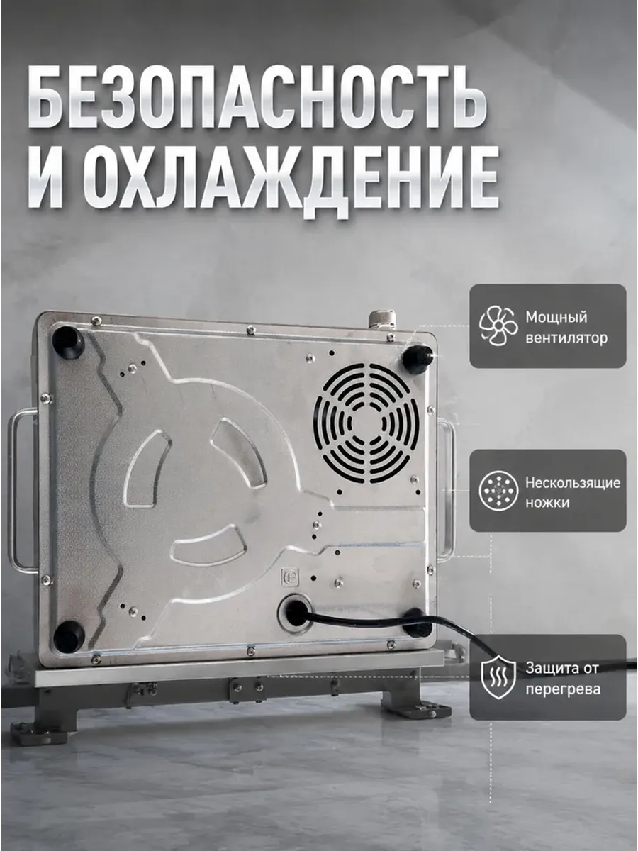 Плита инфракрасная настольная одноконфорочная 3500 Вт — фото 4