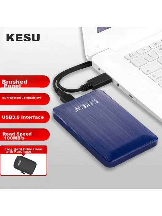 Нет бренда KESU 500 ГБ портативный шифруемый жесткий диск с USB3.0 2.5, 500 ГБ