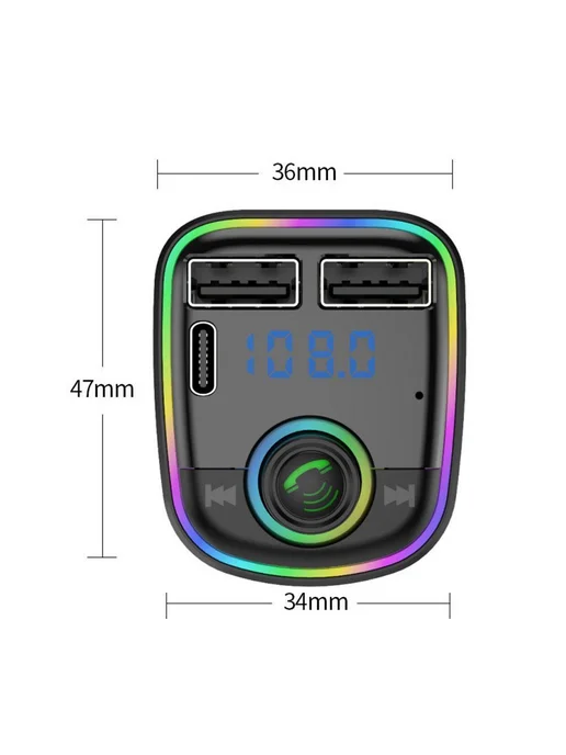 Автомобильный Bluetooth FM-передатчик, вариант, фото 3