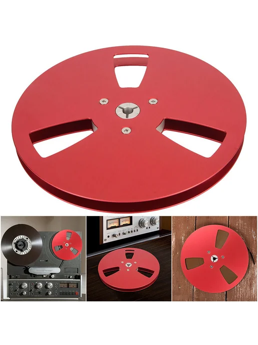 Лента для Reel To Reel, 7 дюймов, 3 отверстия, красная для T, красный, фото 4