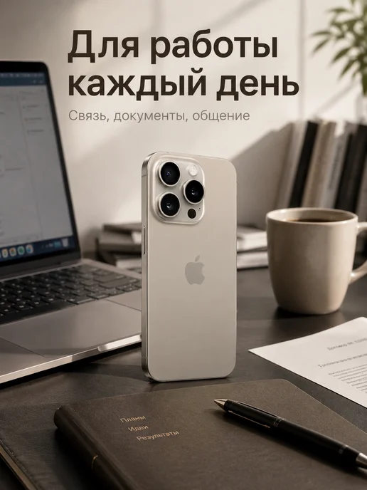 Смартфон Apple iPhone 15 Pro 128 ГБ, золотой, фото 6
