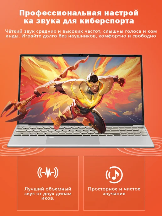 Ноутбук Core для игр и офисной работы RAM32 Гб SSD 2048ГБ, 32 ГБ, 2048 ГБ, фото 7