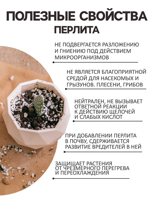 Рецепты дедушки Никиты Перлит для растений рассады цветов 1 л, 1 л, фото 4