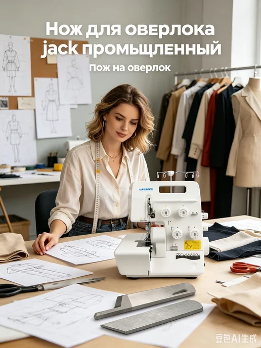 нож для оверлока jack промышленный Верхний и нижний ножи для, вариант, фото 4