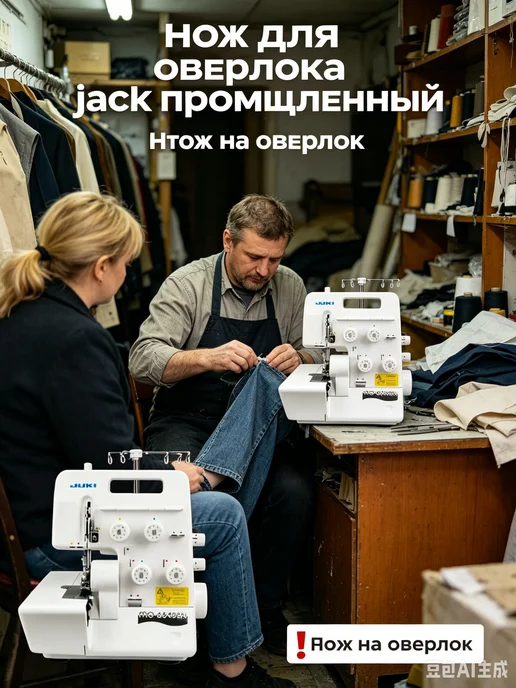 нож для оверлока jack промышленный Верхний и нижний ножи для, вариант, фото 7