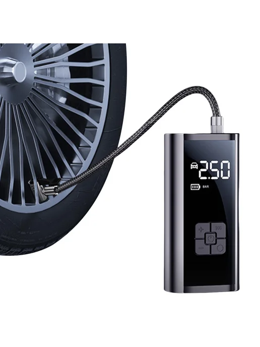 Маленький насос 150PSI для авто, USB зарядка, вариант, фото 3