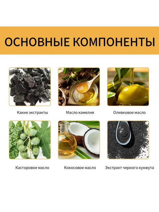 Мыло для роста волос черное с удаляет седой и серый оттенок, черный, фото 7