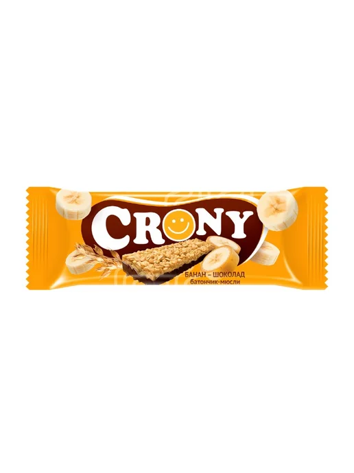 ЛЕОВИТ Батончик-мюсли Crony Банан и шоколад, 50 г, 8 шт, 50 г, 8 шт, фото 2
