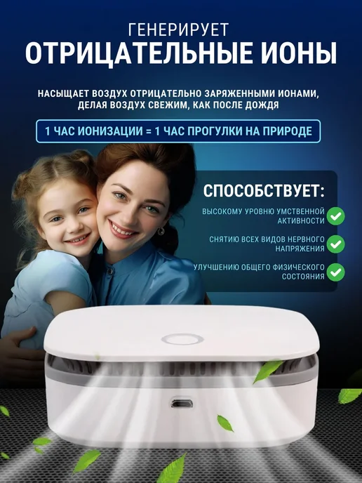 Озонатор очиститель воздуха портативный, вариант, фото 2