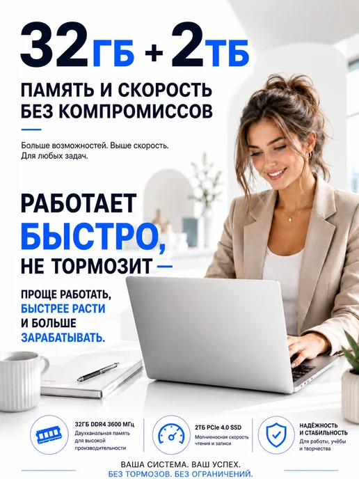 Lenovo ноутбук игровой 32ГБ+2TБ 16.1" Для Работы и Учебы Windows 10, 32 ГБ, фото 8