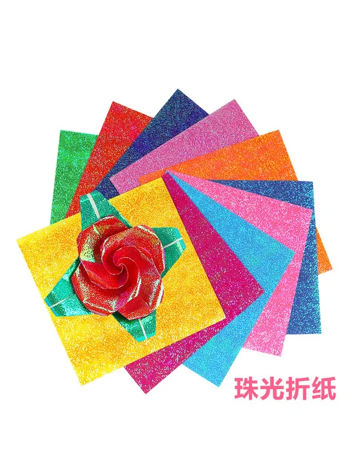 Нет бренда бумага для оригами яркая блестящая неоновая, 15×15см, 15X15CM, фото 5