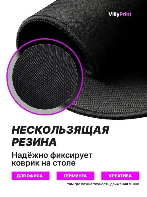 VillyPrint Коврик для мышки по фото на заказ с дизайном круглый D30см, вариант, фото 3