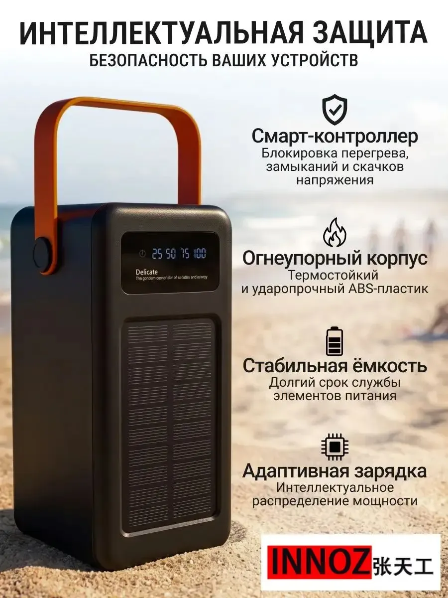 Внешний аккумулятор Повербанк Power bank 100000 мАч — фото 4