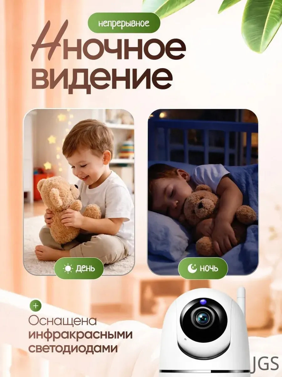 Видеоняня беспроводная камера видеонаблюдения WiFi IP 360 — фото 3