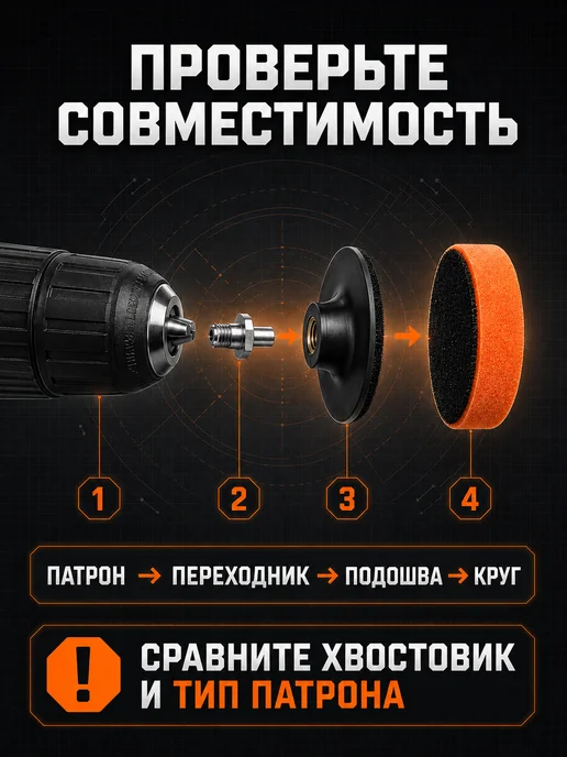 bsc-opt Полировальные круги для авто и фар 80 мм, 6 шт, фото 4