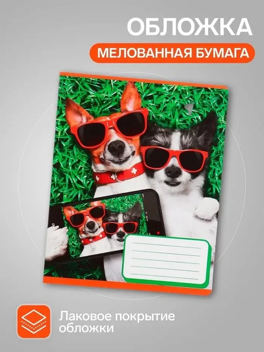 Набор учебных тетрадей с собачками, 10 шт, 10 шт, фото 2