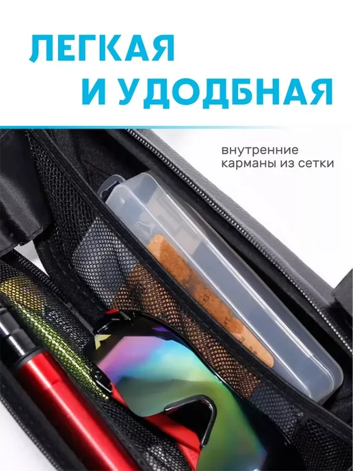 Велосумка на раму велосипеда, черный, фото 3