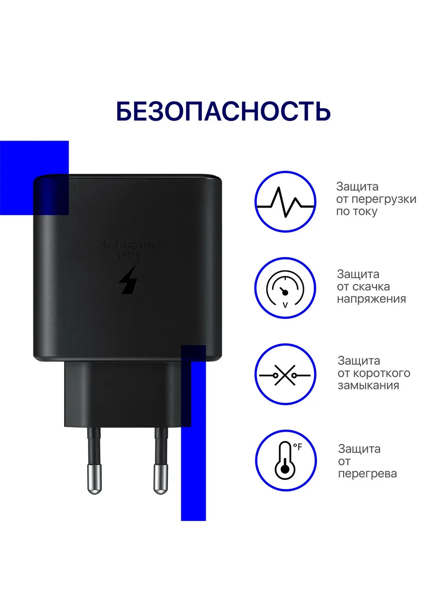 Быстрое сетевое зарядное устройство блок питания 25W — фото 2