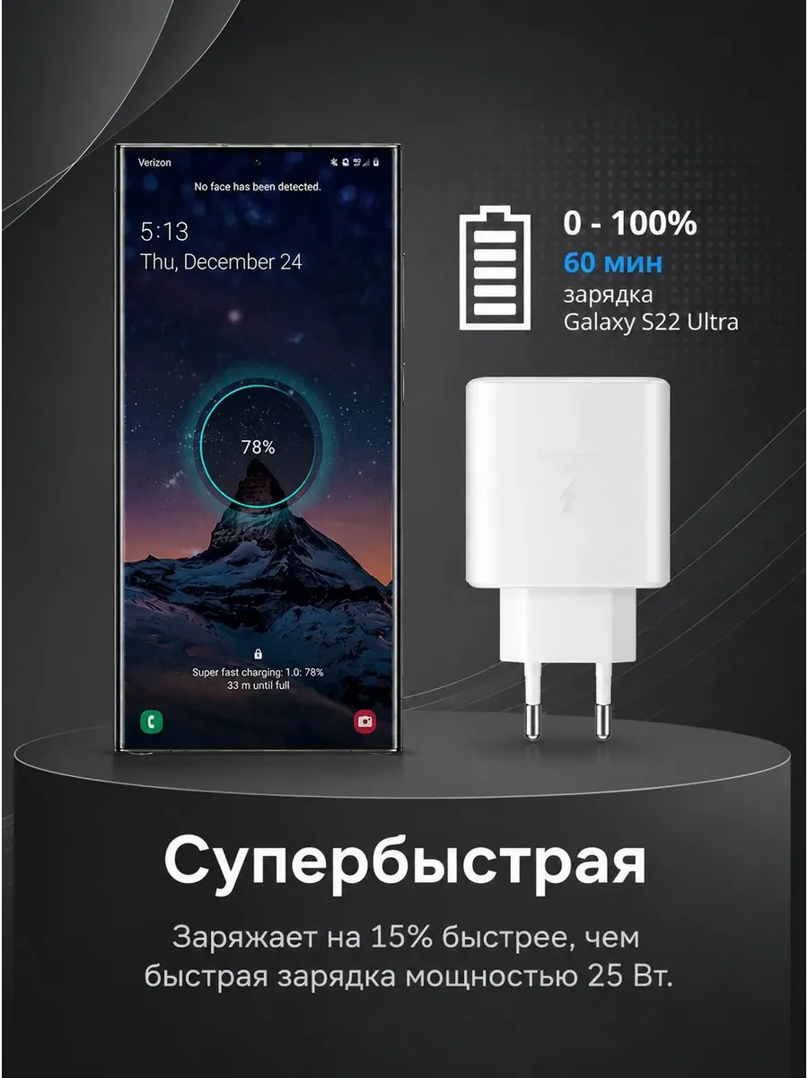 Быстрое сетевое зарядное устройство блок питания 45W — фото 6