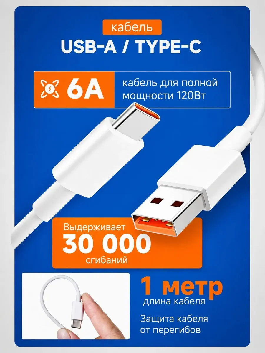 Быстрое сетевое зарядное устройство блок питания 67W — фото 3