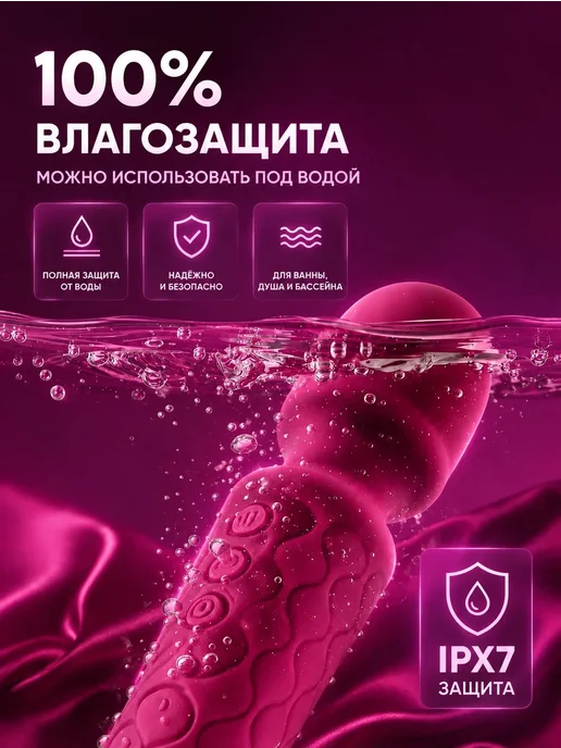 Home & Love Вибратор микрофон для клитора 20 режимов бесшумный, розовый, фото 5