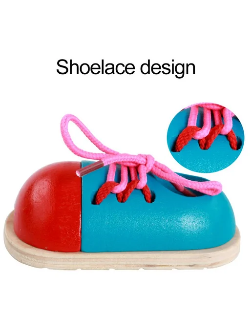 Деревянная игрушка шнуровка, вариант, фото 5