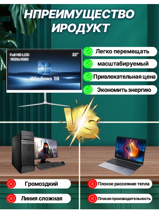 Hongming моноблок компьютер 22 дюймов I7 3630QM 8G 128G, 16 г, 512 г, фото 6