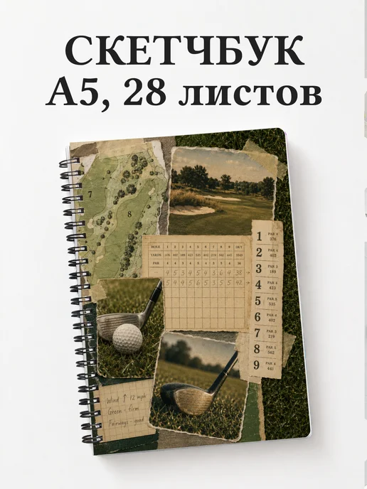Скетчбук Гольф