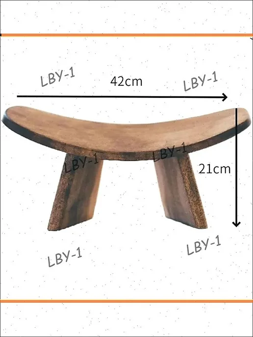 Хедстендер для йоги, 42x21 см, каучуковое дерево, 42x21 см, фото 3