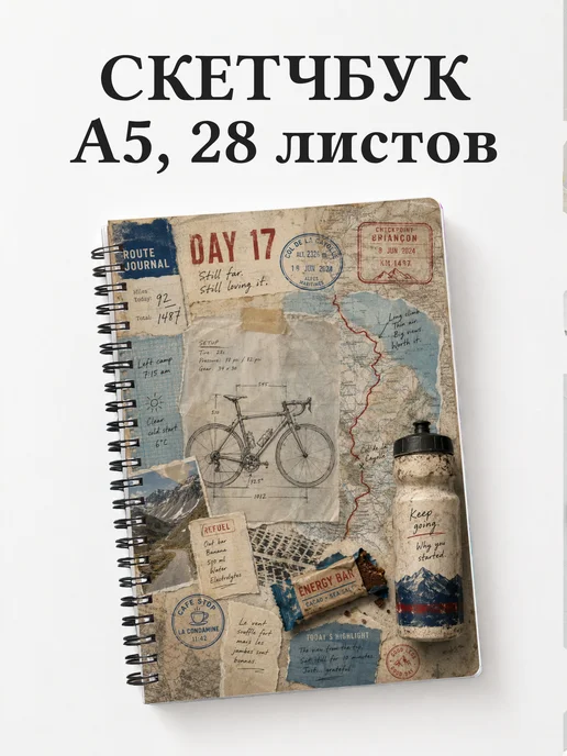 Скетчбук Шоссейный велоспорт