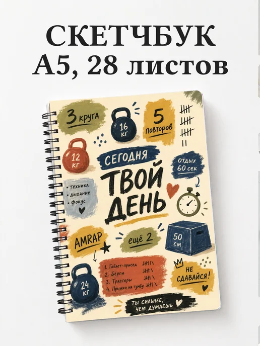 Скетчбук Кроссфит