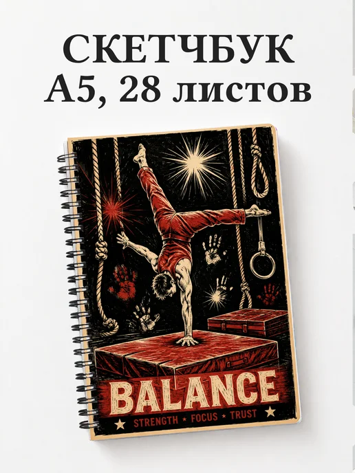 Скетчбук Акробатика