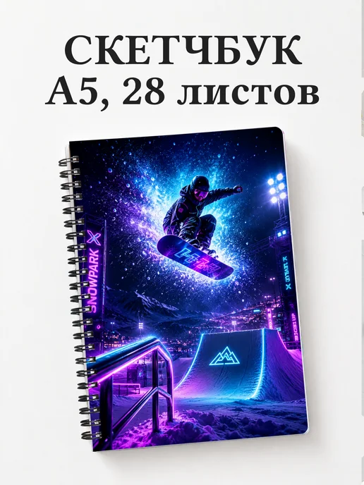 Скетчбук Сноуборд