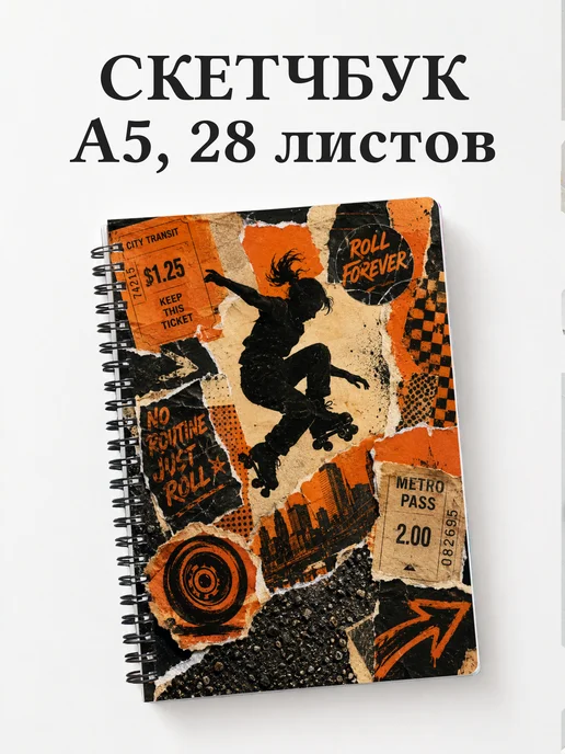 Скетчбук Роллер-спорт