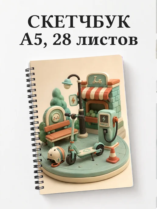 Скетчбук Самокатный спорт