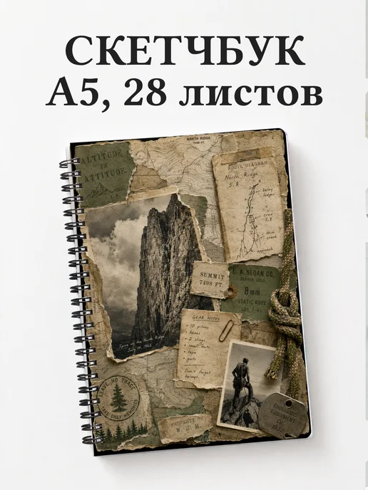 Скетчбук Скалолазание