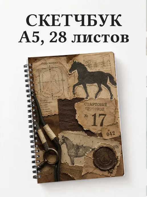 Скетчбук Конный спорт