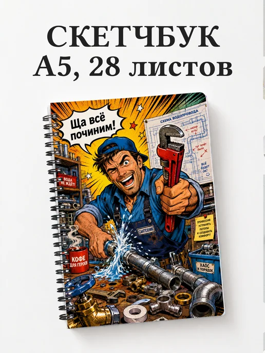 Скетчбук сантехника