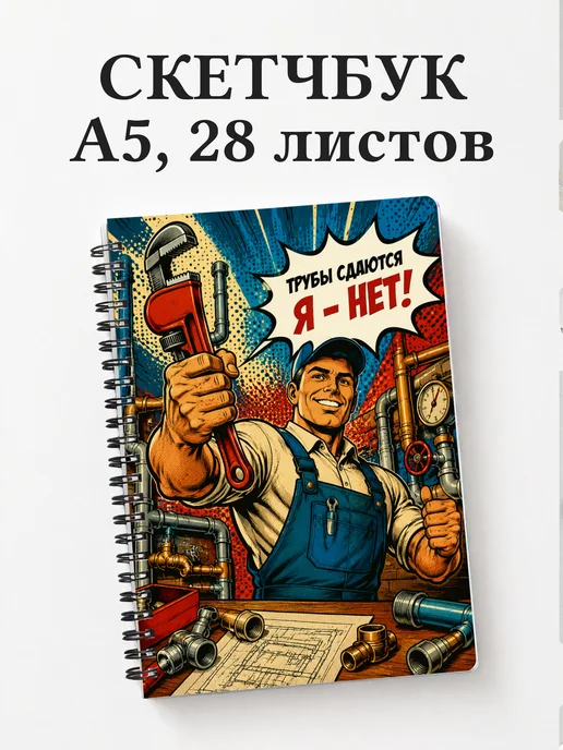 Скетчбук сантехника