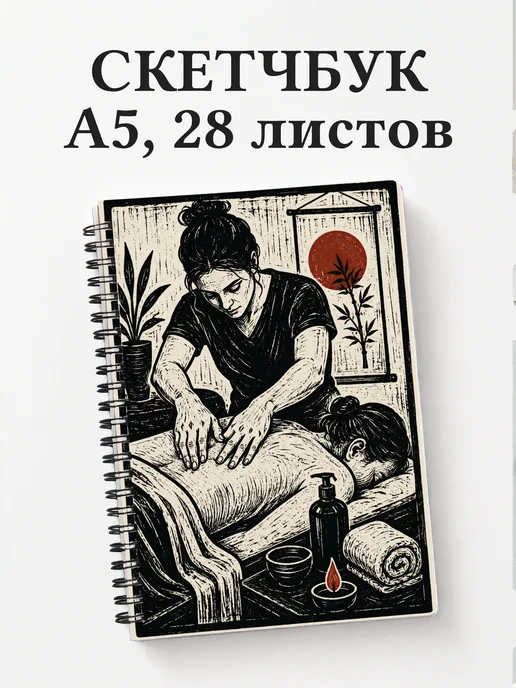 Скетчбук массажиста