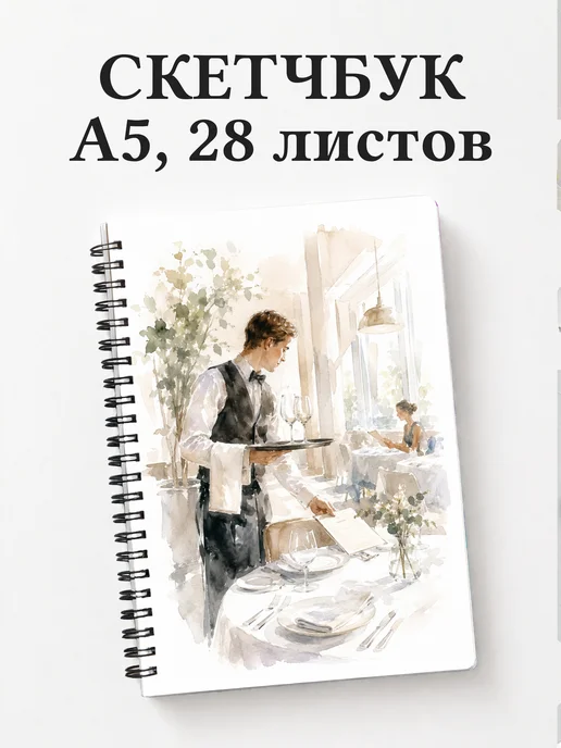 Скетчбук официанта