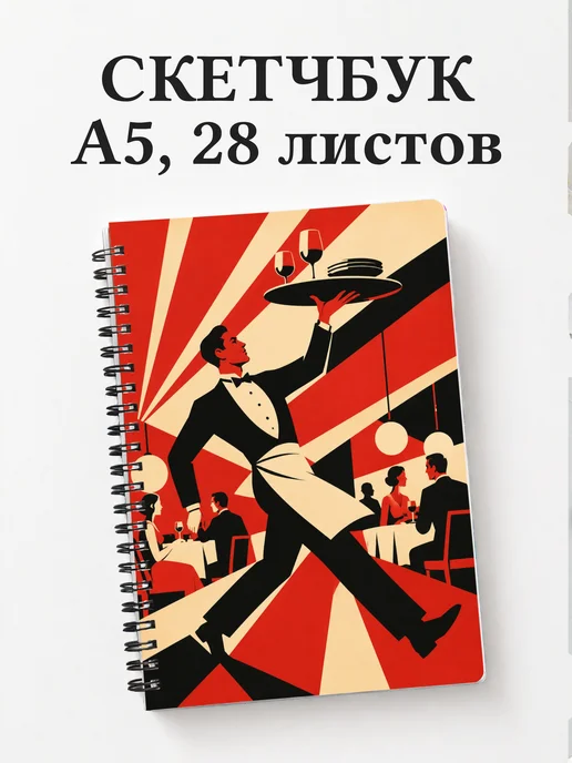 Скетчбук официанта