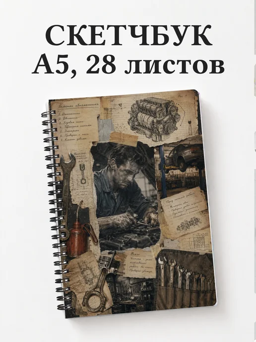 Скетчбук автомеханика