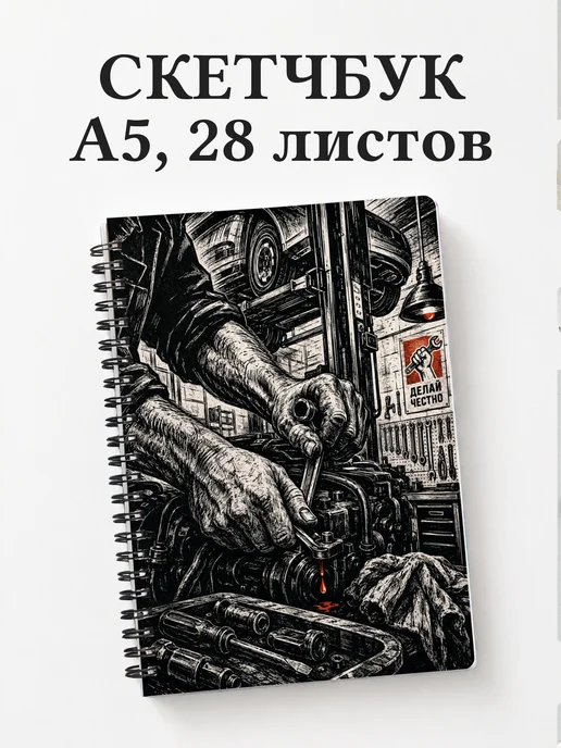 Скетчбук автомеханика