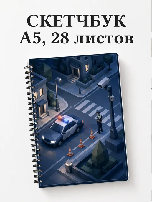 Скетчбук полицейского