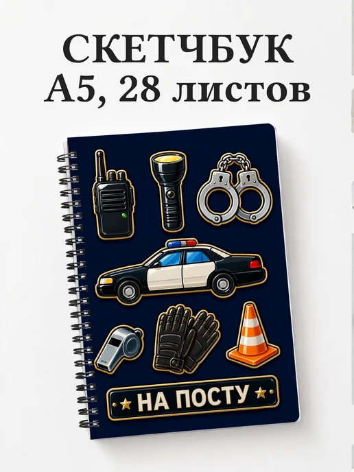 Скетчбук полицейского